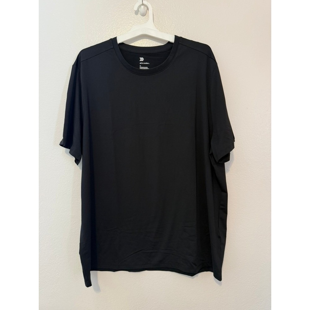 All In Motion Soft Stretch T-Shirt Black XL Moisture Wicking UPF 50+